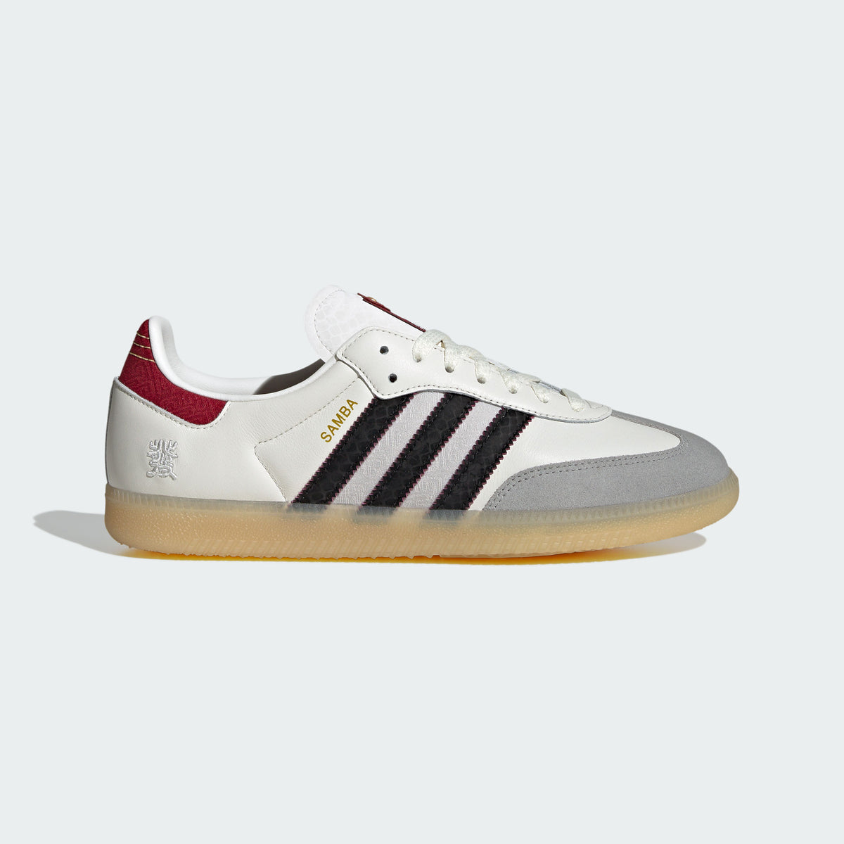Adidas Samba OG Sneakers - White / Black / Maroon - view 3
