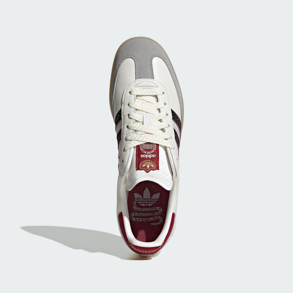 Adidas Samba OG Sneakers - White / Black / Maroon - view 5