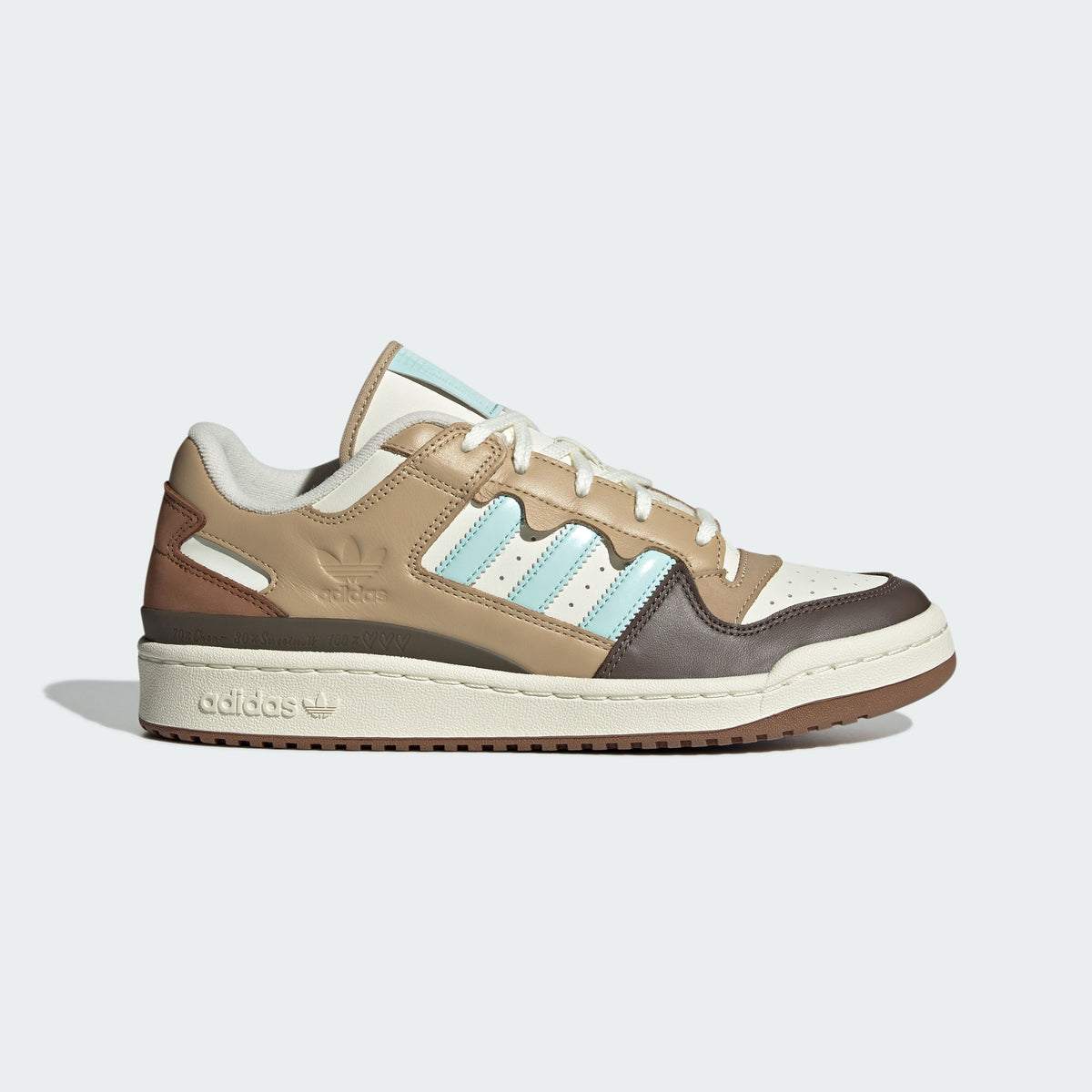 Adidas Forum LOW CL Sneakers - Ivory / Light Solar Green / Magic Beige - view 6