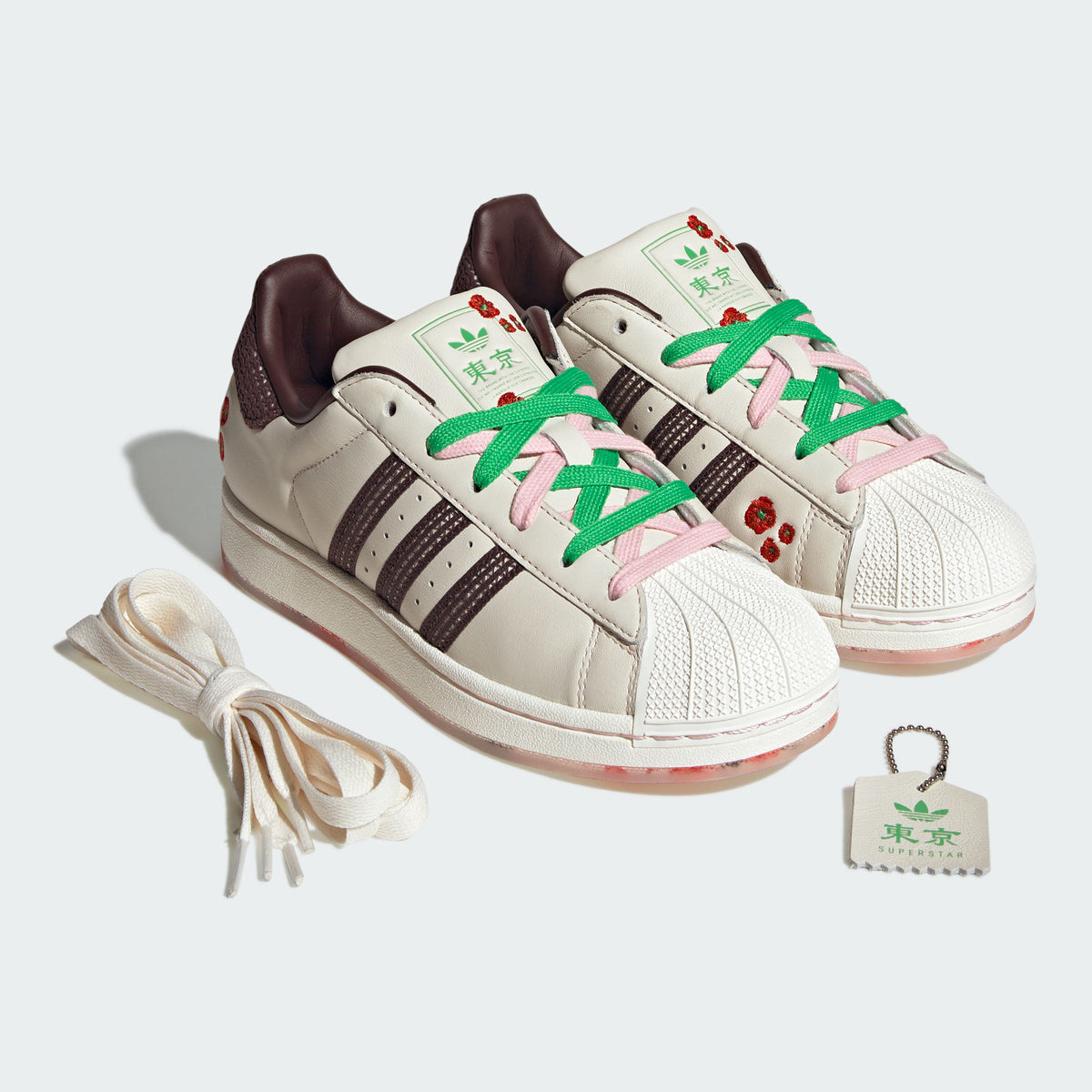 Adidas Superstar II W Sneakers - White / Shadow Brown / Clear Pink - view 2
