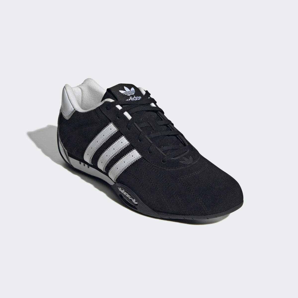 Adidas ADI Racer LO Sneakers - Black / White / Silver Metallic - view 5