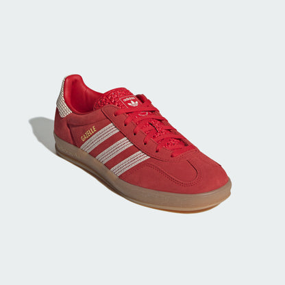 Adidas Gazelle Indoor Sneakers - Better Scarlet / Wonder White / Resin Yellow - view 7