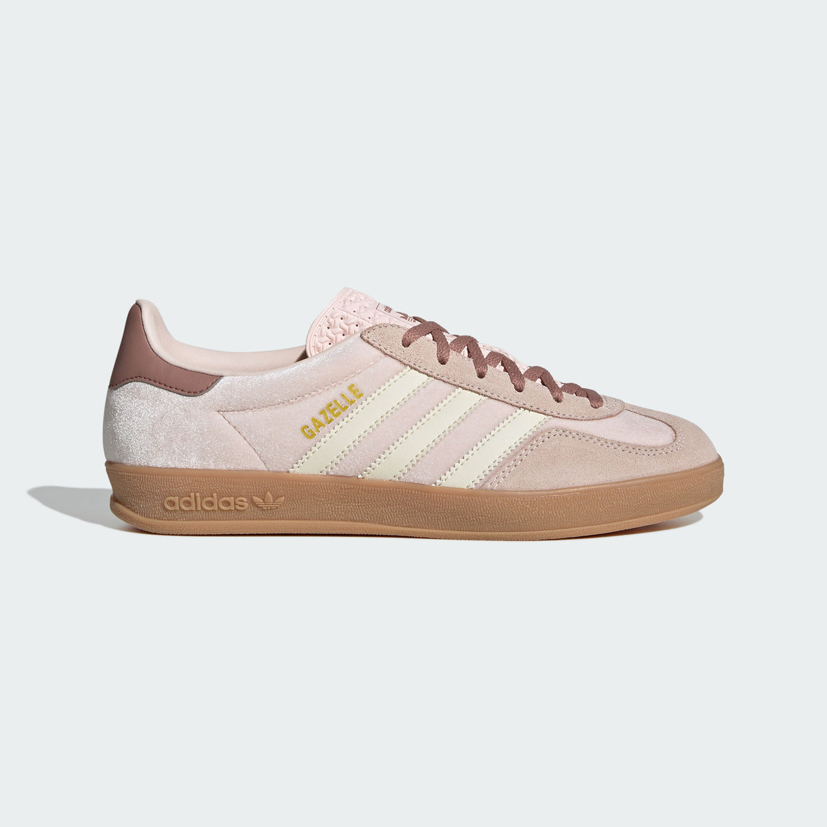 Adidas Gazelle Indoor Sneakers - Wonder Quartz / Warm Earth / Resin Yellow - view 1
