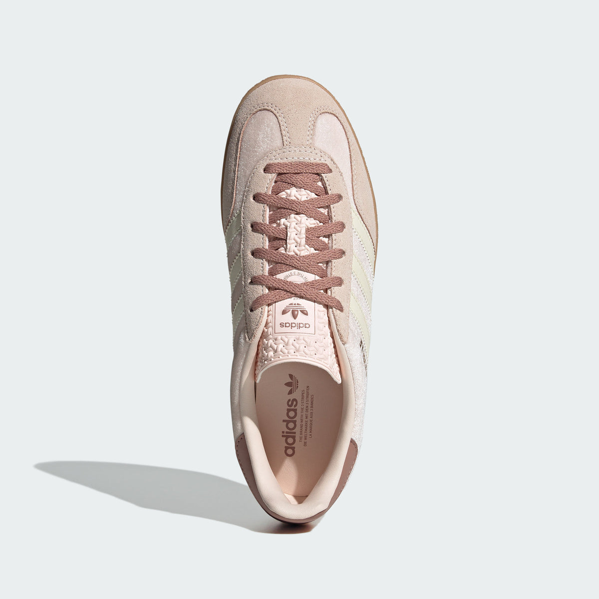 Adidas Gazelle Indoor Sneakers - Wonder Quartz / Warm Earth / Resin Yellow - view 3
