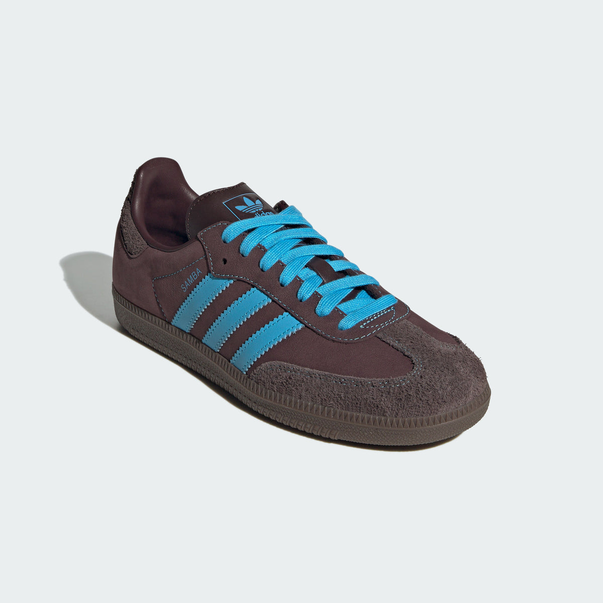 Adidas Samba OG Sneakers - Shadow Brown / Sky Blue / Dark Brown - view 5