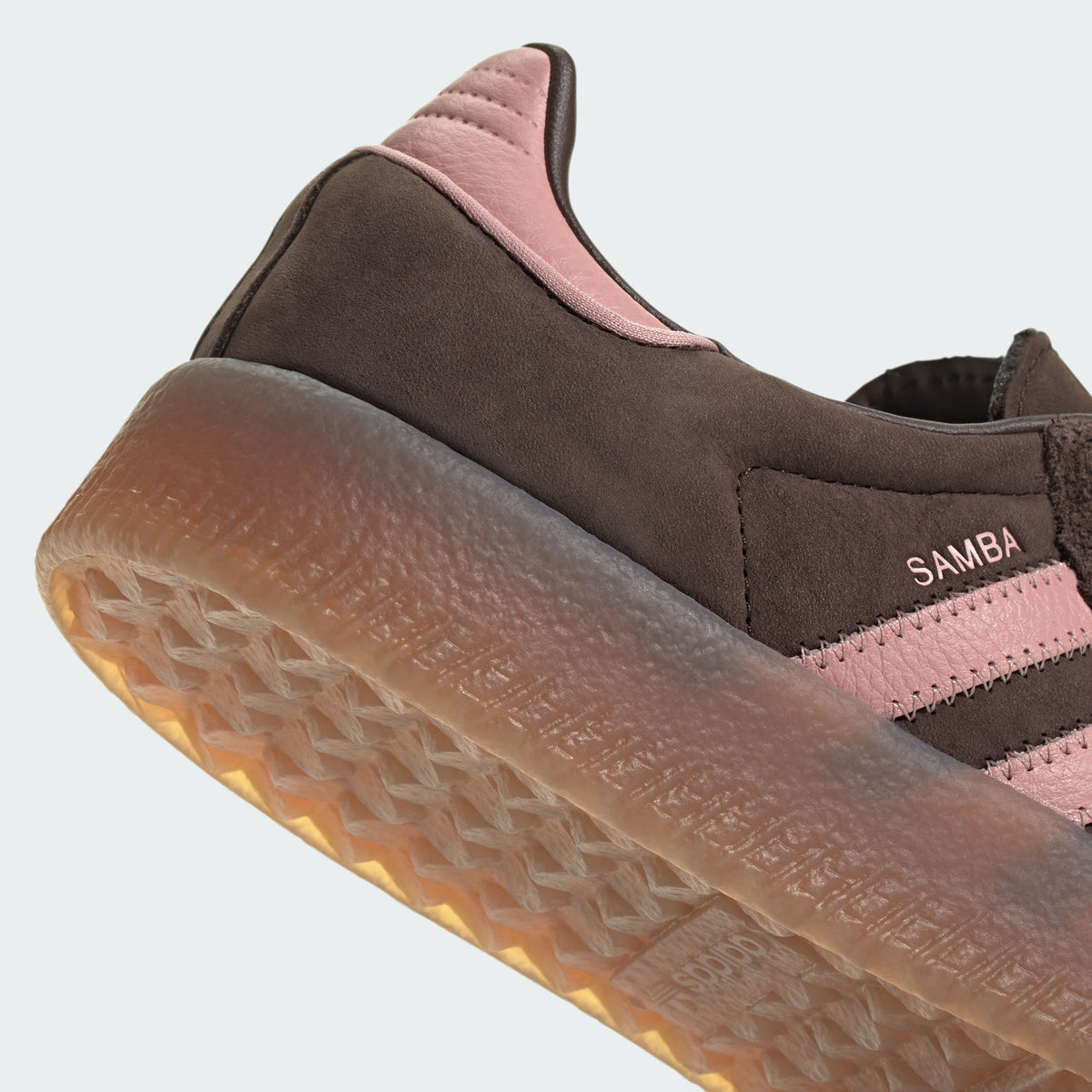 Adidas Sambae Sneakers - Dark Brown / Wonder Mauve / Resin Yellow - view 8