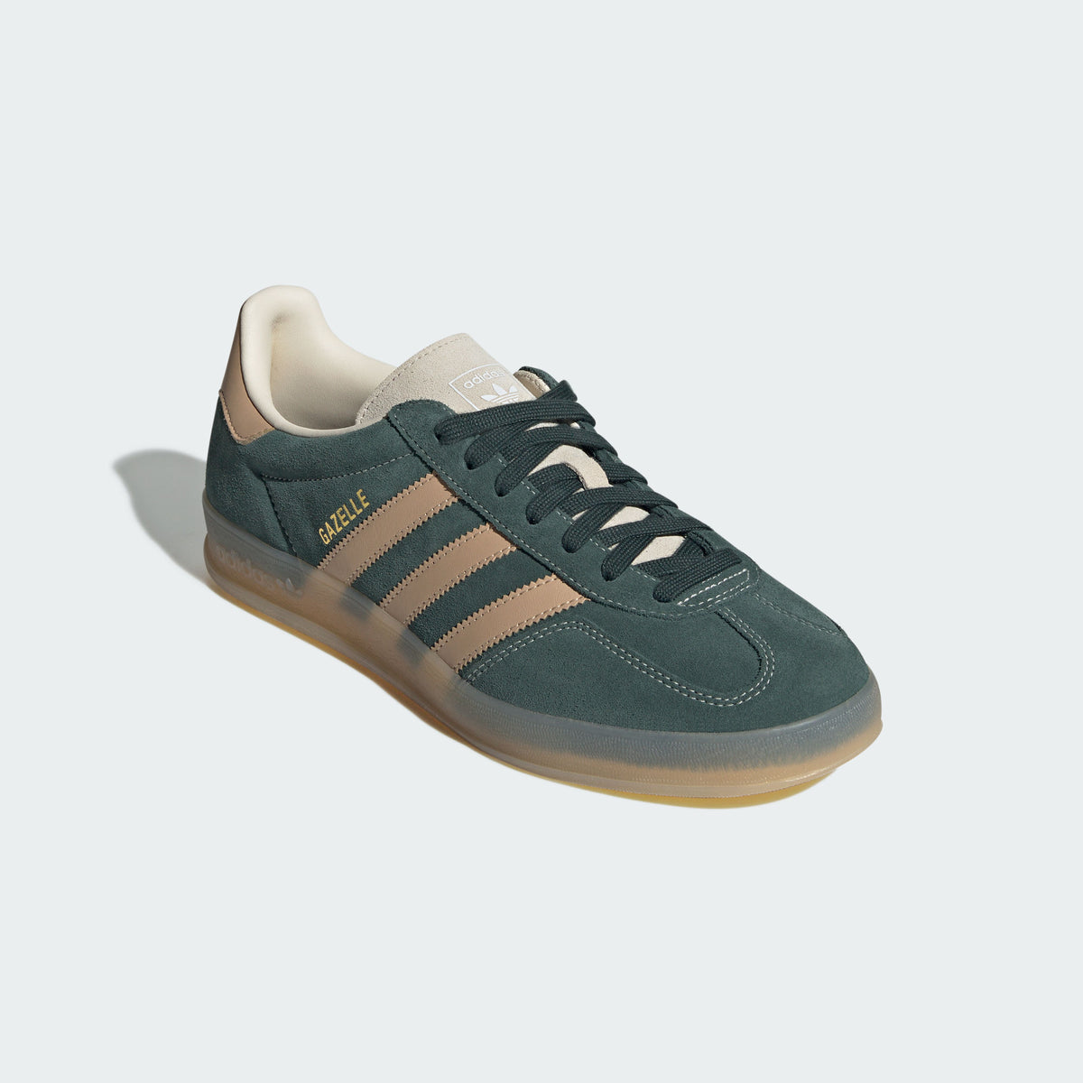 Adidas Gazelle Indoor Sneakers - Shadow Green / Warm Sand / Wonder White - view 7