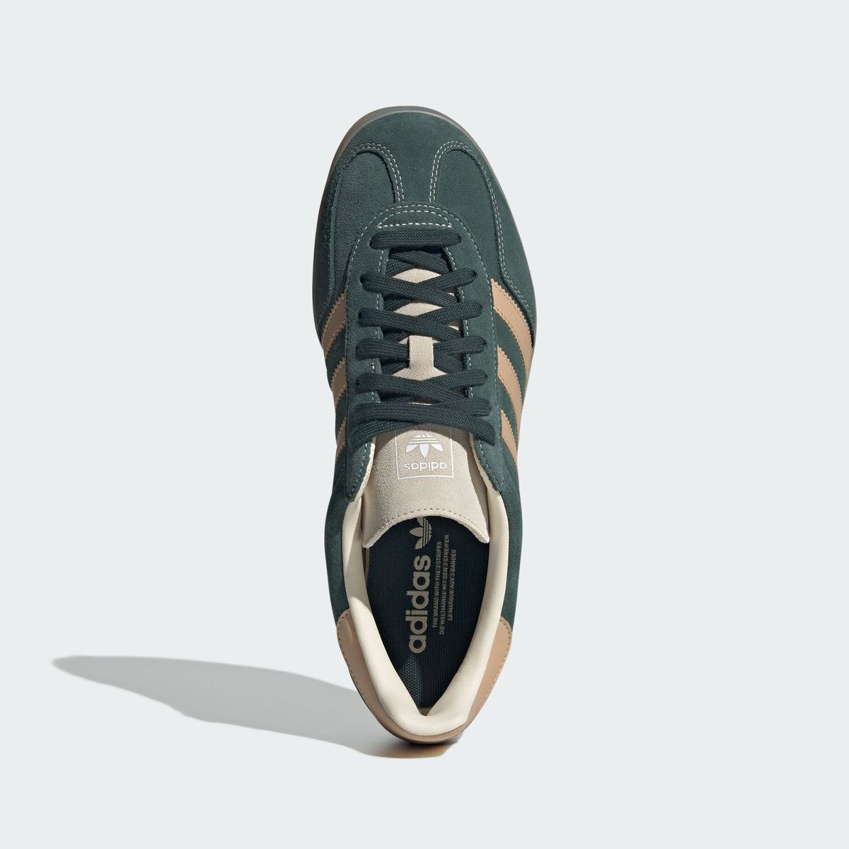 Adidas Gazelle Indoor Sneakers - Shadow Green / Warm Sand / Wonder White - view 5
