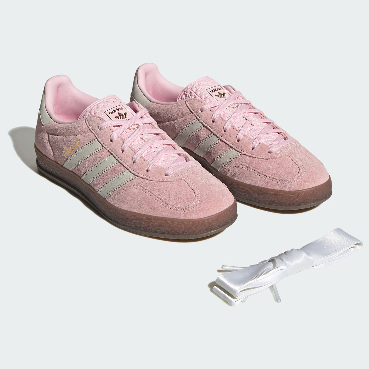 Adidas Gazelle Indoor W Sneakers - Pink Blue / Chalk White / Resin Yellow - view 7