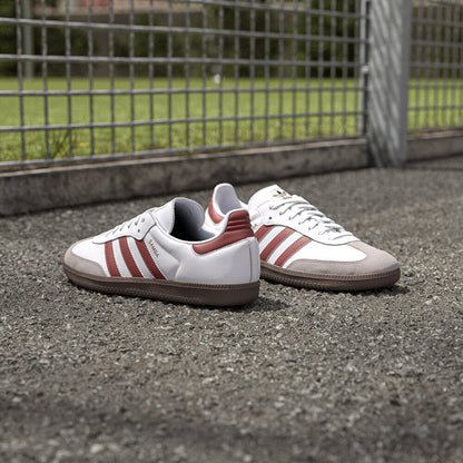 Adidas Samba OG Sneakers - White / Soft Red / Chrome Grey - view 2