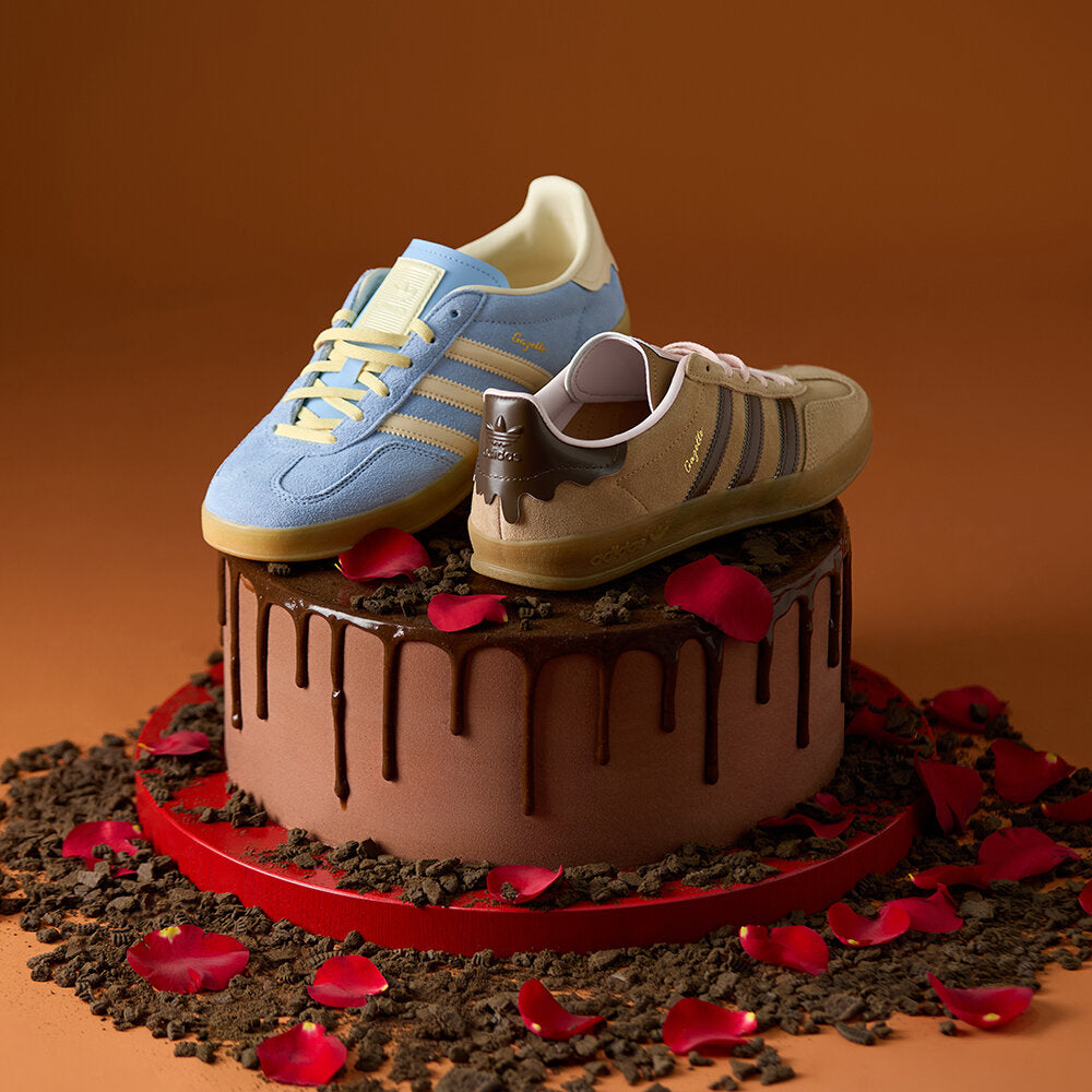 Adidas Gazelle Indoor Sneakers - Bright Blue / Crystal Sand / Light Orange Yellow - view 6
