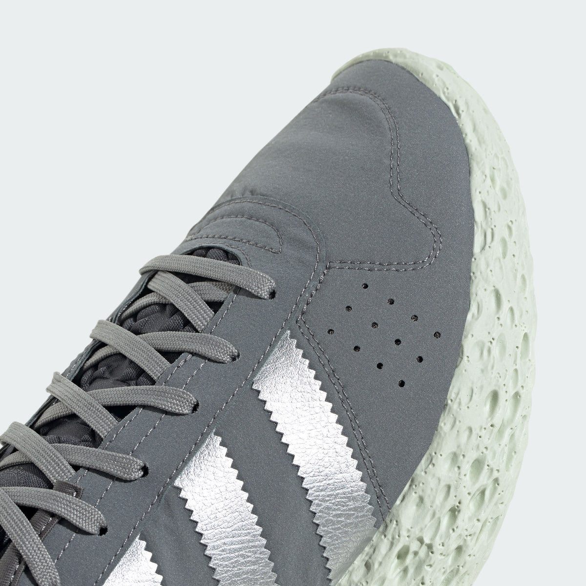 Adidas Zponge Sneakers - Grey / Dark Silver Metallic / Solar Red - view 8