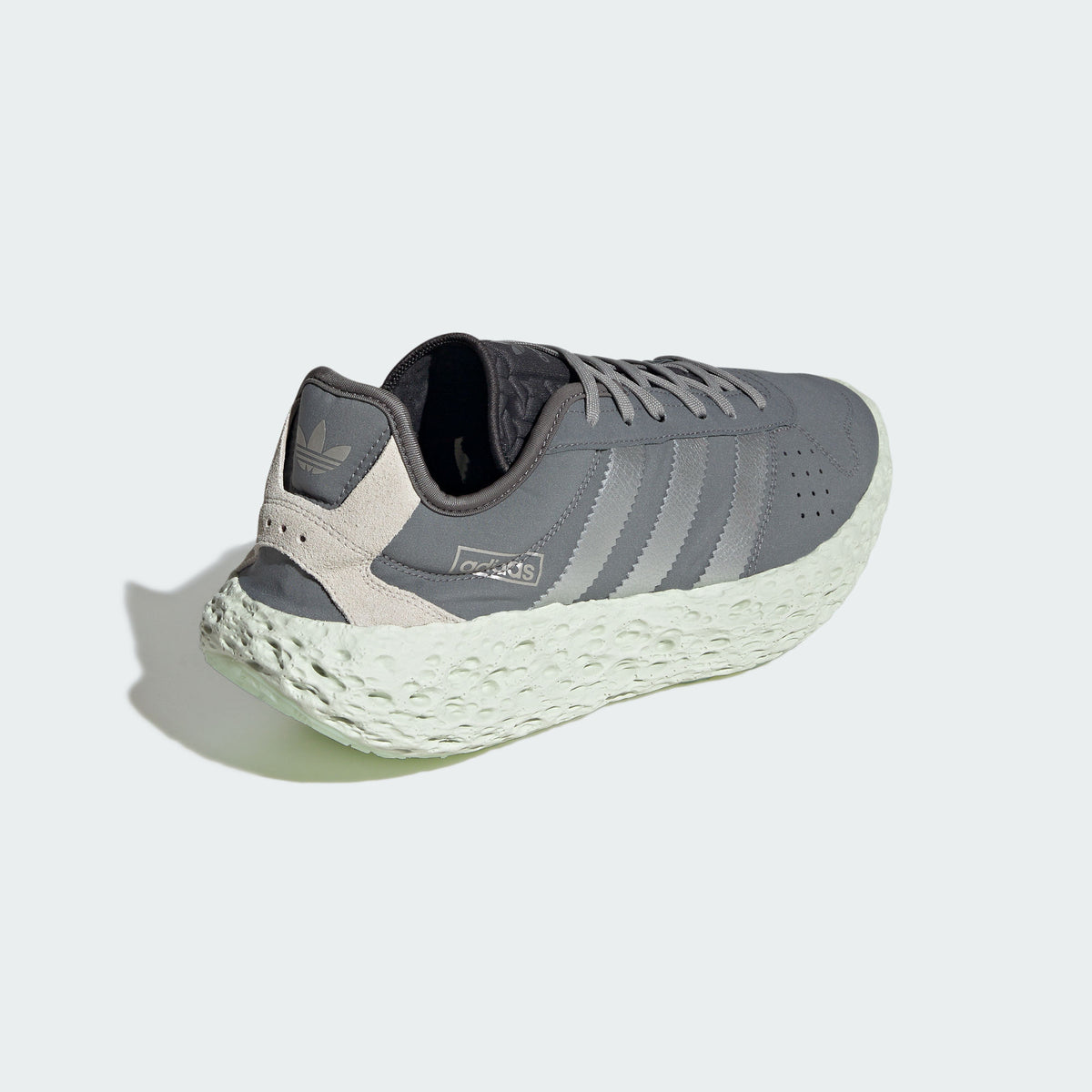 Adidas Zponge Sneakers - Grey / Dark Silver Metallic / Solar Red - view 6