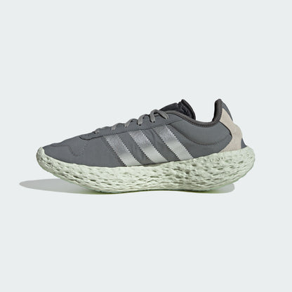 Adidas Zponge Sneakers - Grey / Dark Silver Metallic / Solar Red - view 2