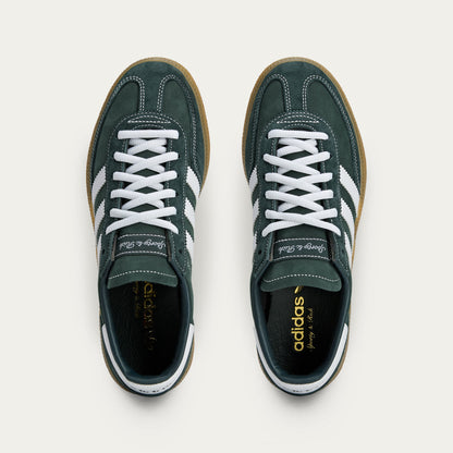 Adidas Handball Spezial SR Sneakers - Dark Green / White / Resin Yellow - view 4