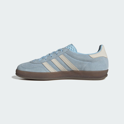Adidas Gazelle Indoor Sneakers - Pink Blue / Chalk White / Resin Yellow - view 5
