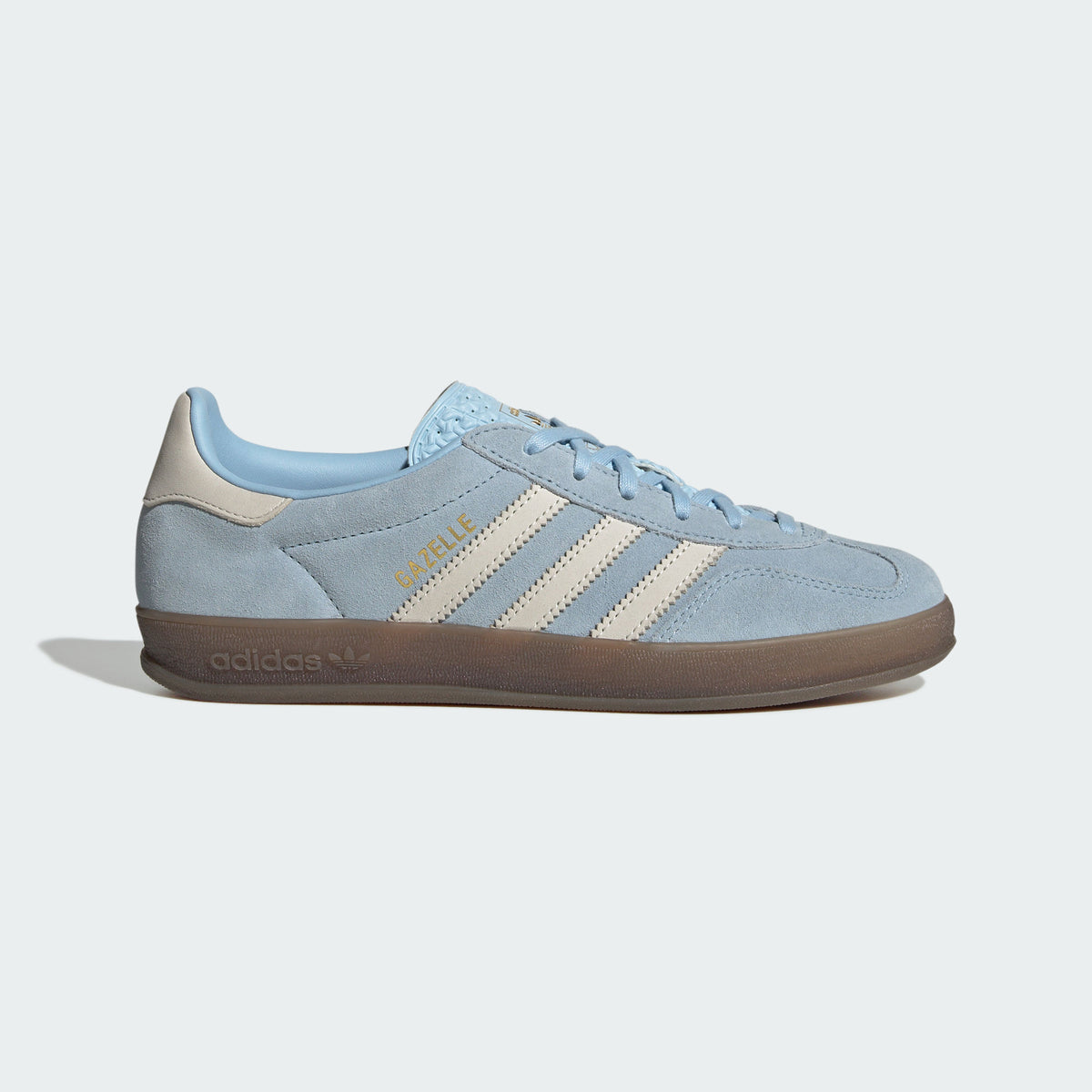 Adidas Gazelle Indoor Sneakers - Pink Blue / Chalk White / Resin Yellow - view 4