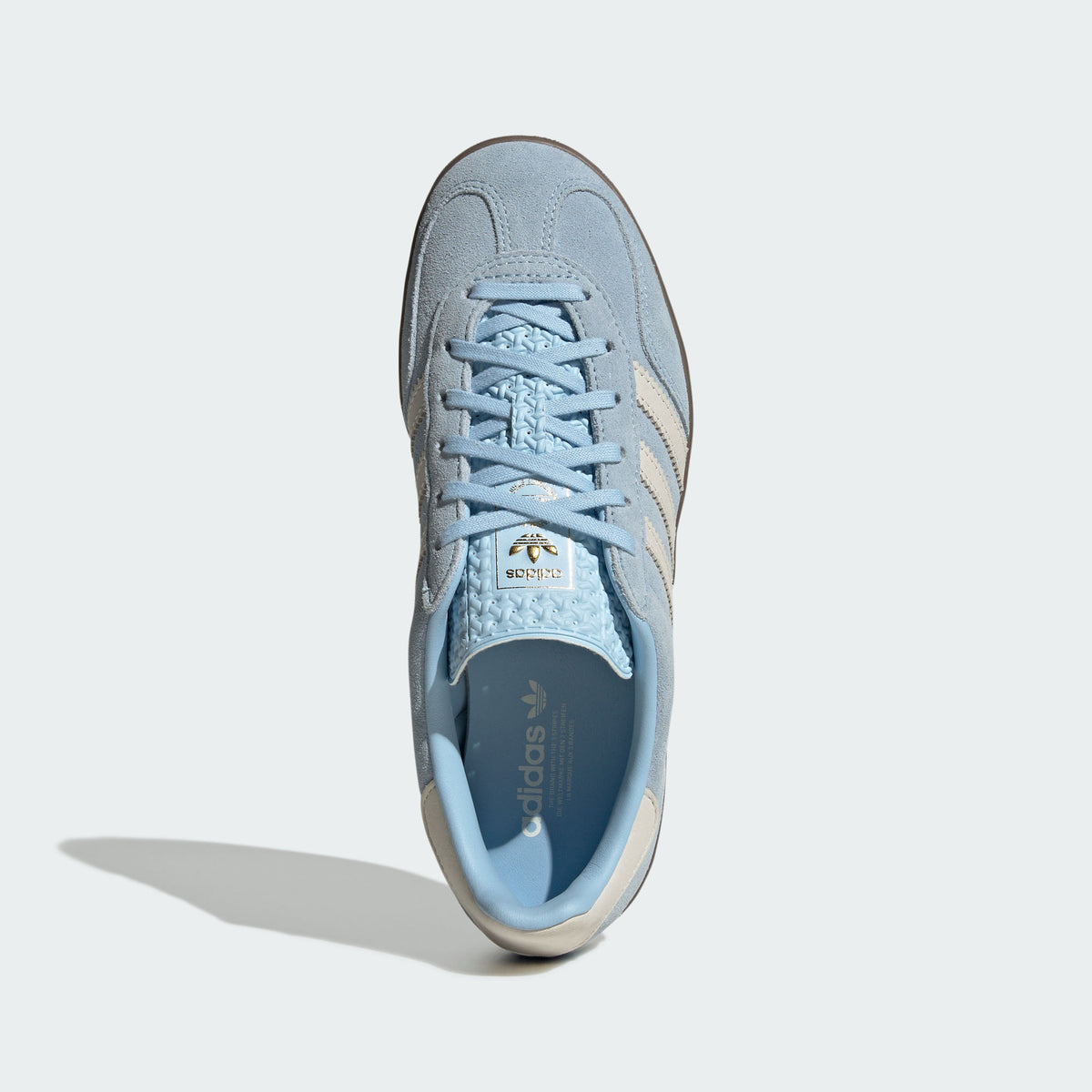 Adidas Gazelle Indoor Sneakers - Pink Blue / Chalk White / Resin Yellow - view 6