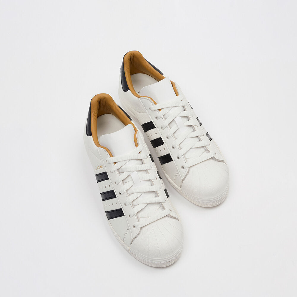 Adidas Superstar 82 MIG Jjjjound Sneakers - Chalk White / Black / Chalk White - view 3