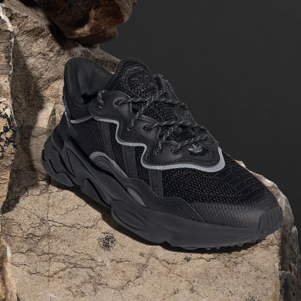 Adidas Ozweego Sneakers - Black / Reflective Silver - view 1
