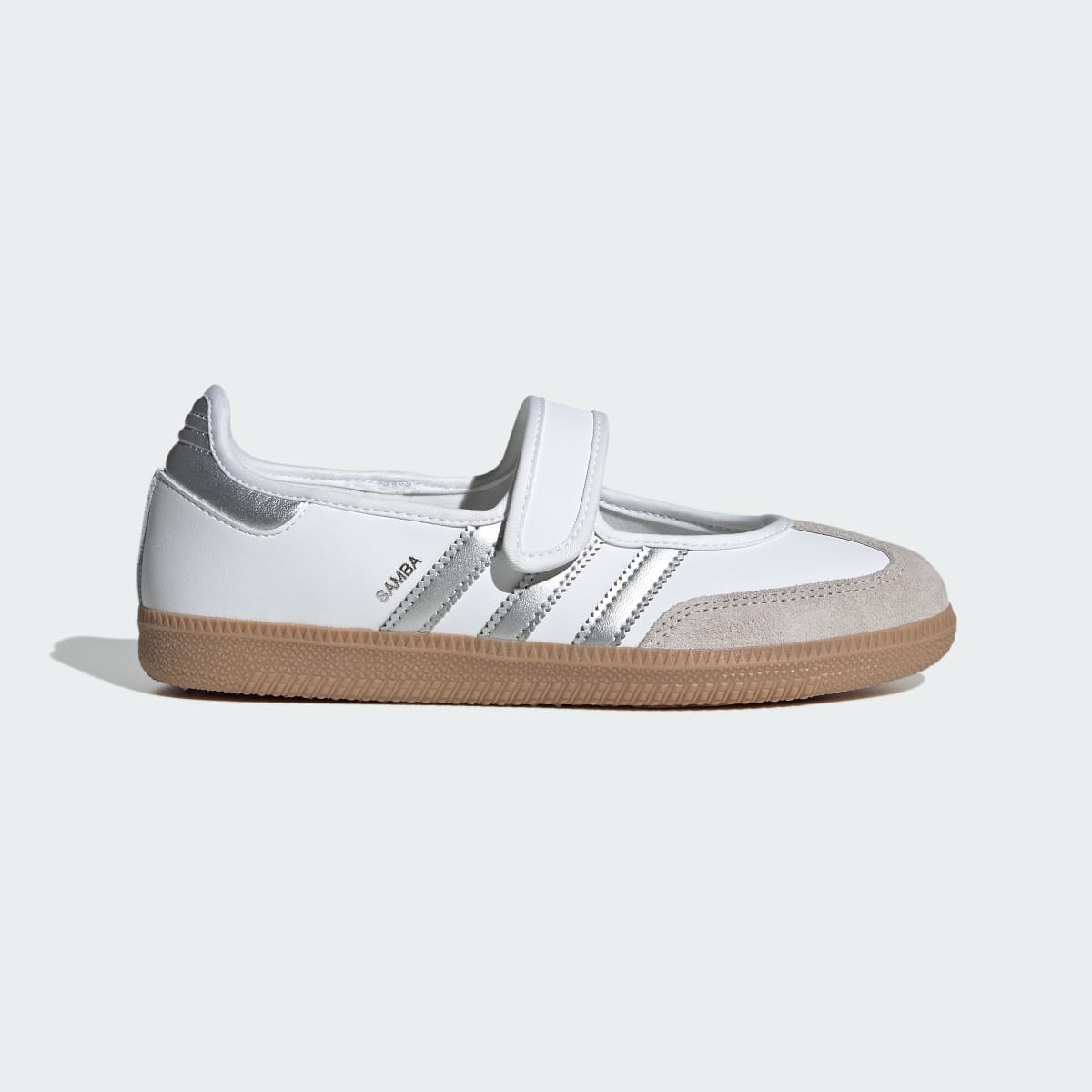 Adidas Samba Jane Sneakers - Cloud White / Silver Metallic / Gum - view 1