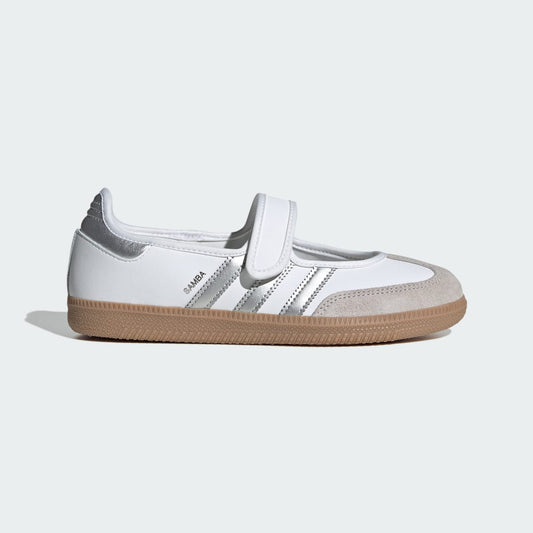 Adidas Samba Jane Sneakers - Cloud White / Silver Metallic / Gum - view 1