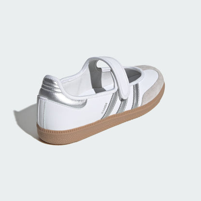 Adidas Samba Jane Sneakers - Cloud White / Silver Metallic / Gum - view 5