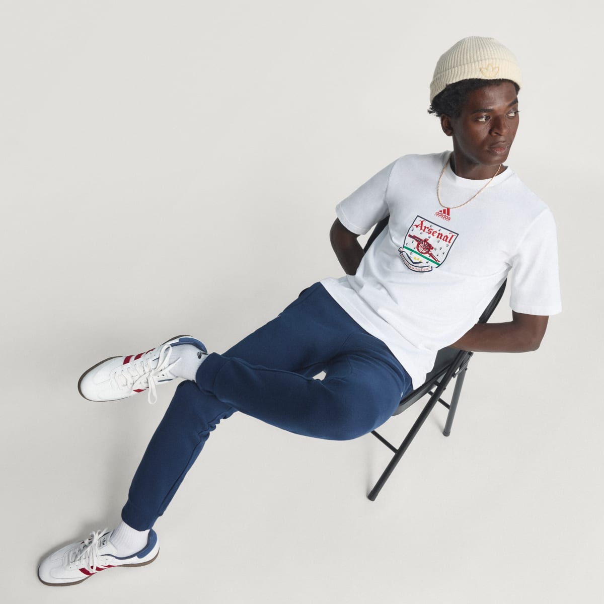 Adidas Arsenal 92-94 T-Shirt T-Shirts - White - view 4