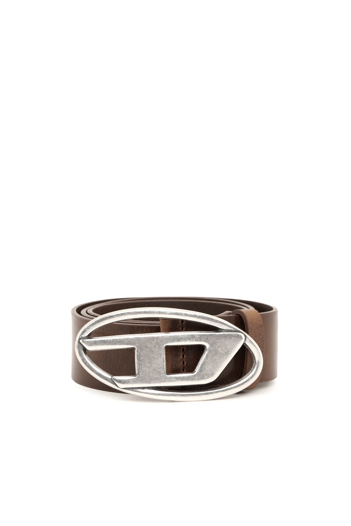 Diesel 1DR logo-buckle leather belt