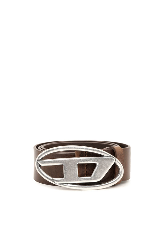 Diesel 1DR logo-buckle leather belt