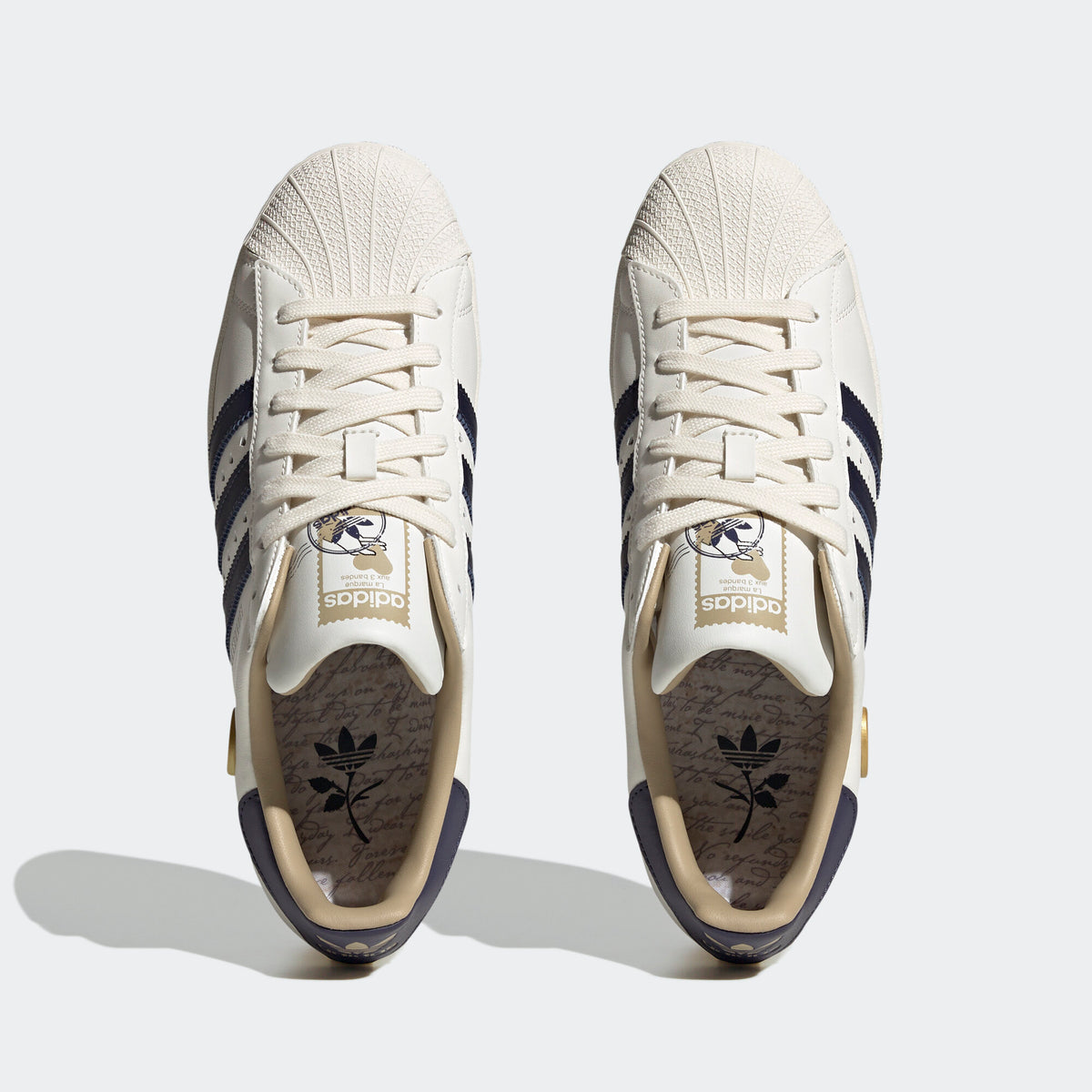 Adidas Superstar Sneakers - White / Navy - view 8