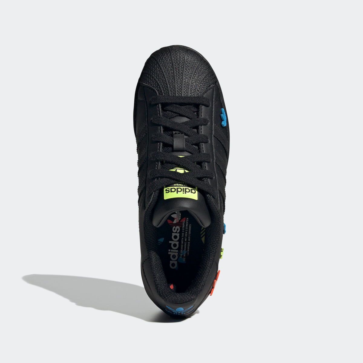 Adidas Superstar Sneakers - Black / Blue - view 3