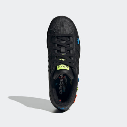 Adidas Superstar Sneakers - Black / Blue - view 3