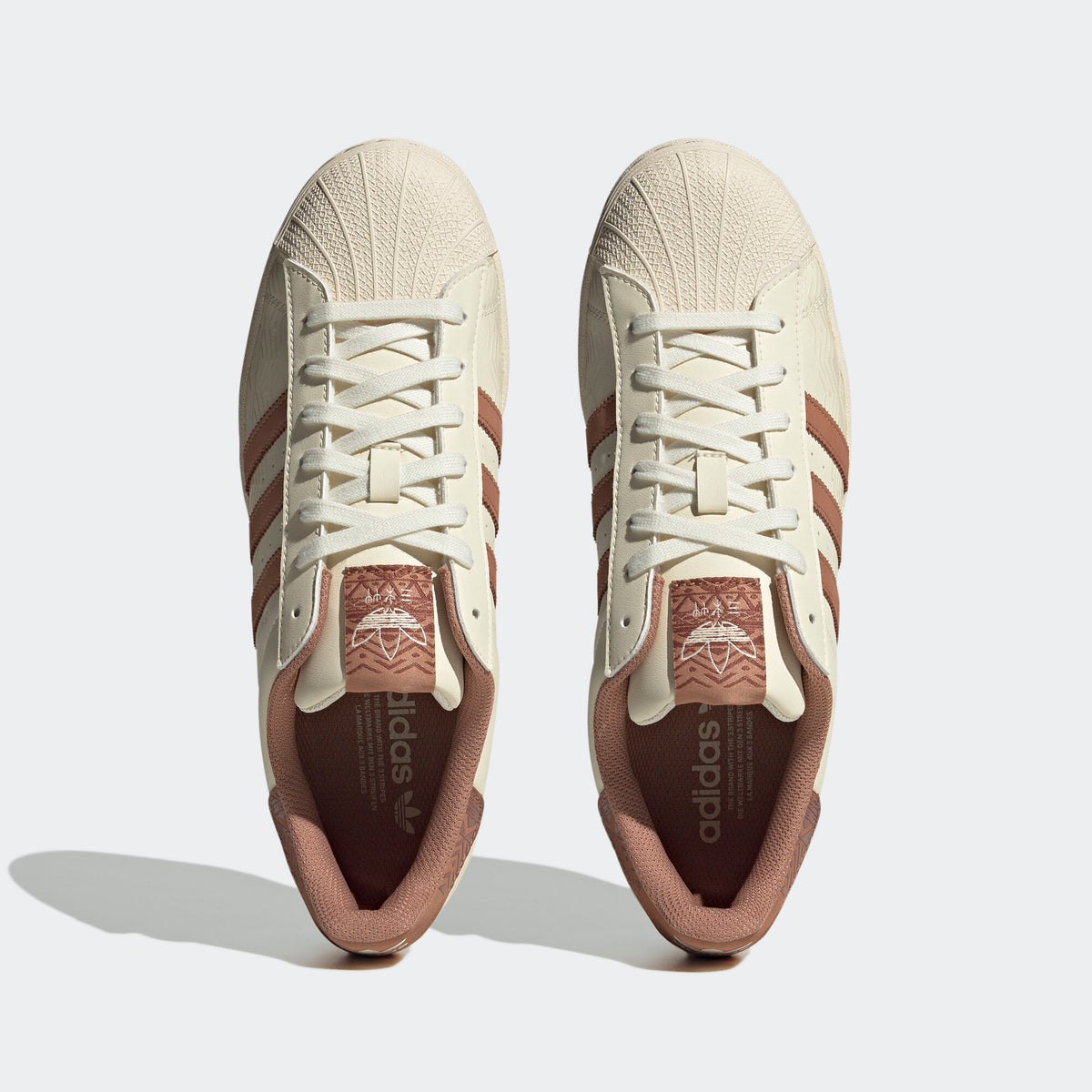 Adidas Superstar Sneakers - Off White / Brown - view 6