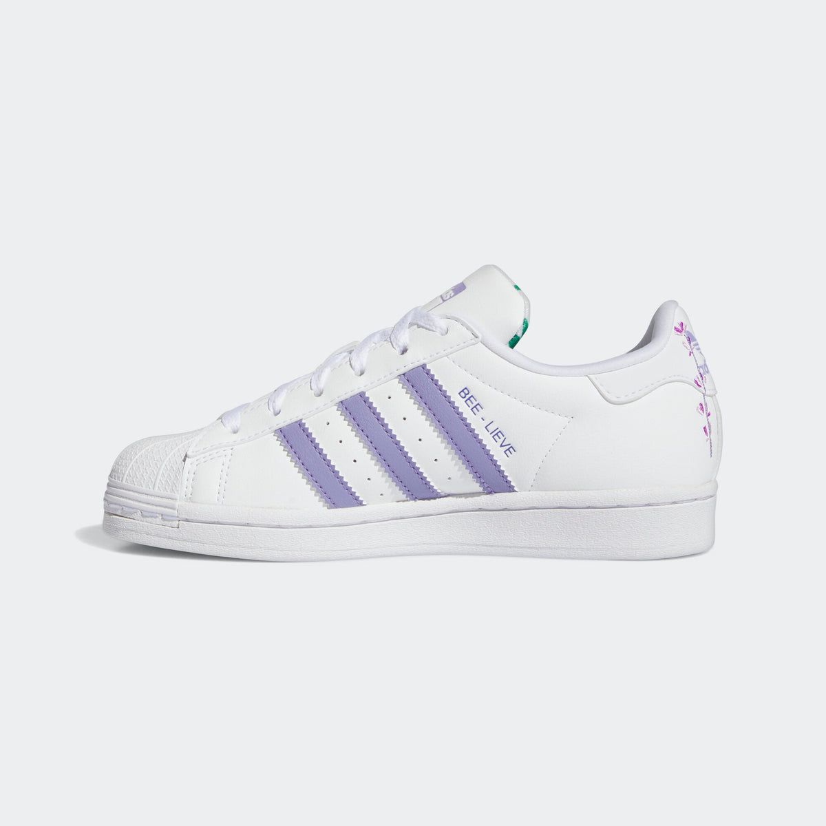 Adidas Superstar Sneakers - White / Purple - view 2