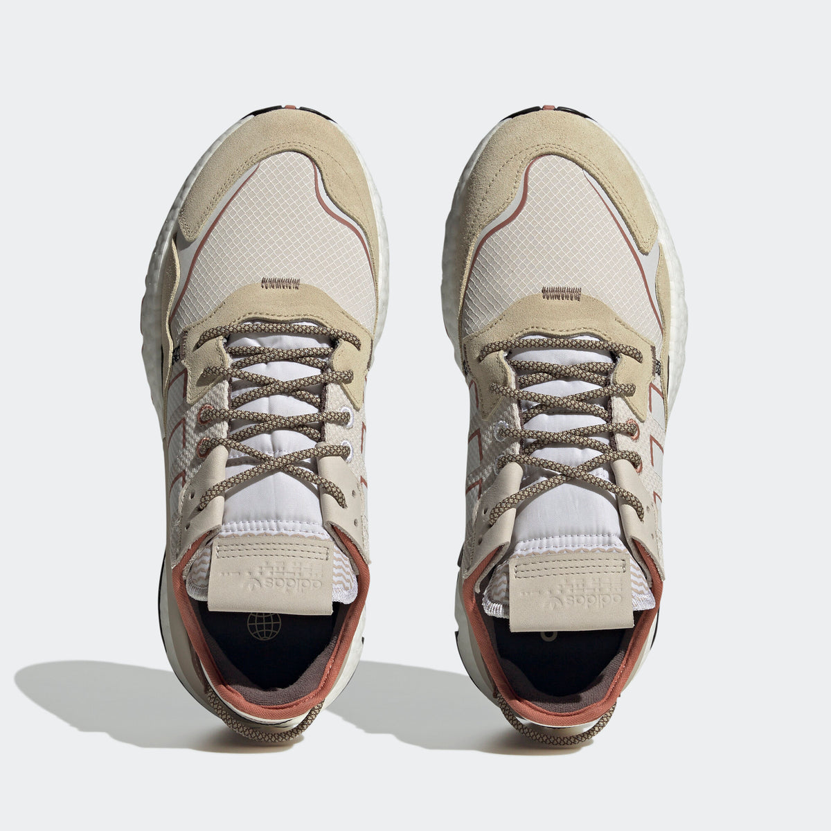 Adidas NITE Jogger Sneakers - Beige / Dark Coffee - view 5