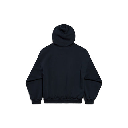 Hoodie Balenciaga I Automobili Lamborghini Fit Medium pour Homme en Noir Délavé