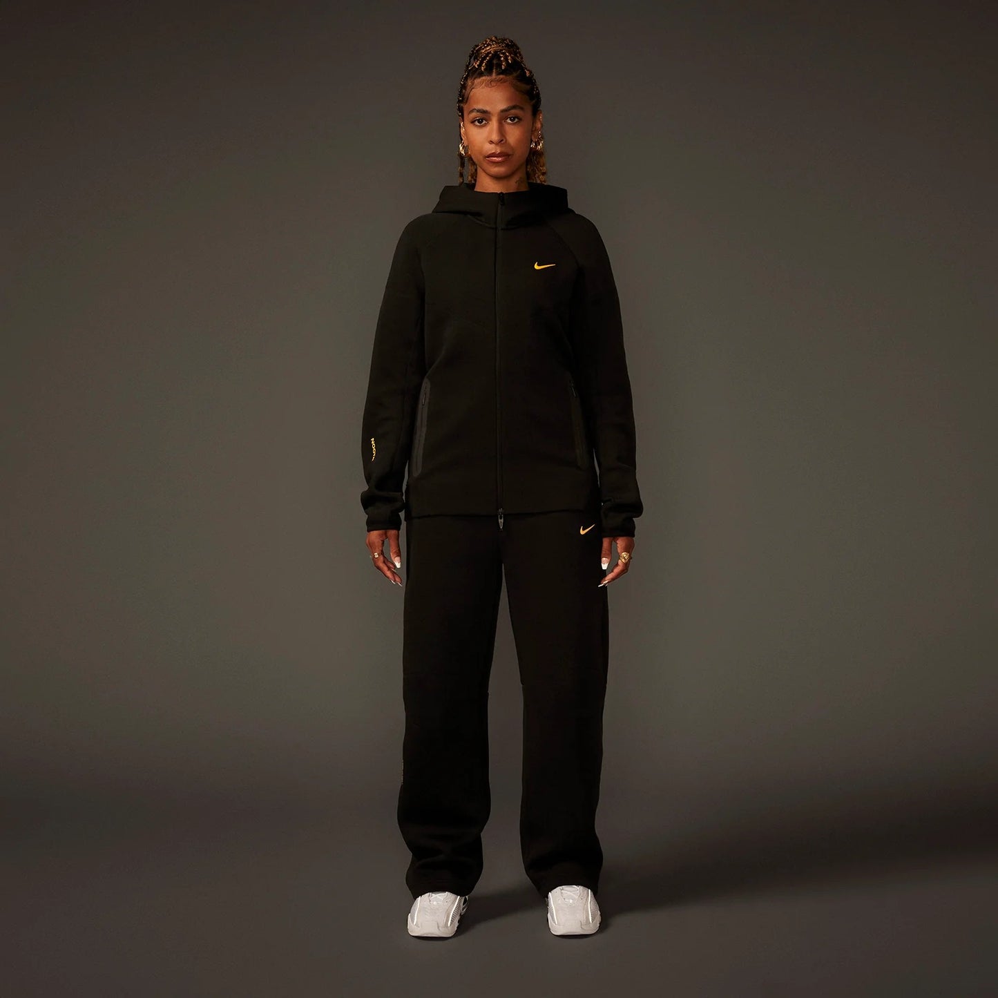 NOCTA Tech Fleece Zip-Up Hoodie Zitronengelb